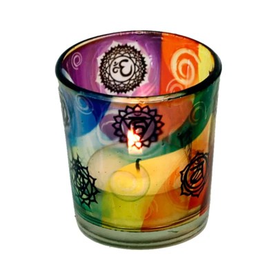 7 Chakras tealight holder1